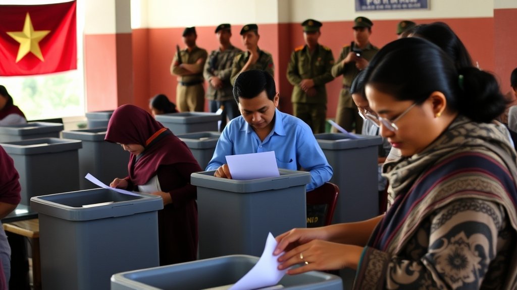 म्यांमार में सैन्य समर्थित पार्टी ने विवादास्पद पहले चुनाव में बढ़त बनाई