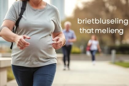 A person with diabetes or heart disease engaging in light physical activity, such as walking or doing household chores, with a subtle background of a city or park to emphasize the everyday nature of the activity.