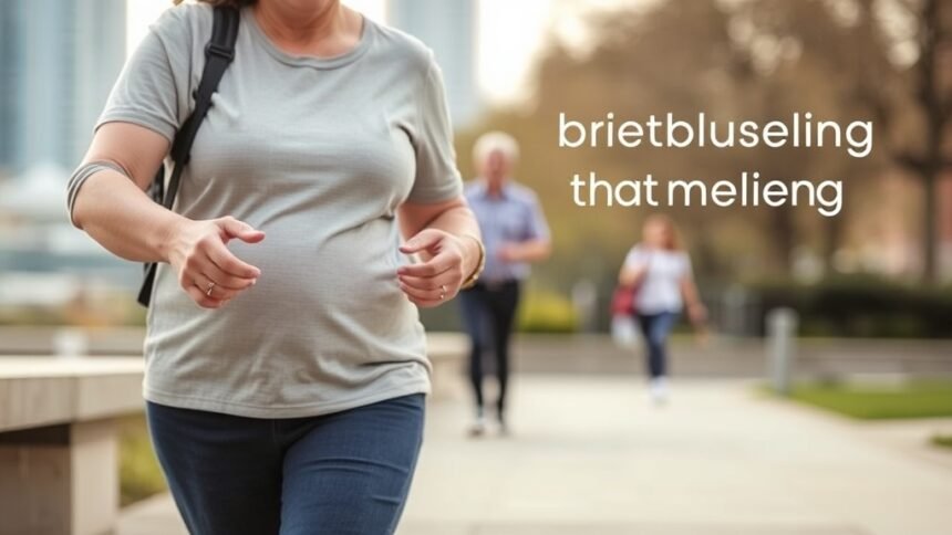 A person with diabetes or heart disease engaging in light physical activity, such as walking or doing household chores, with a subtle background of a city or park to emphasize the everyday nature of the activity.