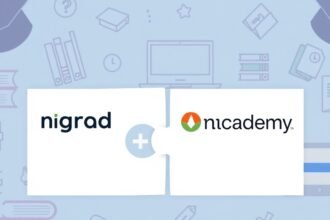 An illustration of a puzzle with missing pieces, representing the failed acquisition talks between UpGrad and Unacademy, with a subtle background of educational elements such as books, laptops, and graduation caps.