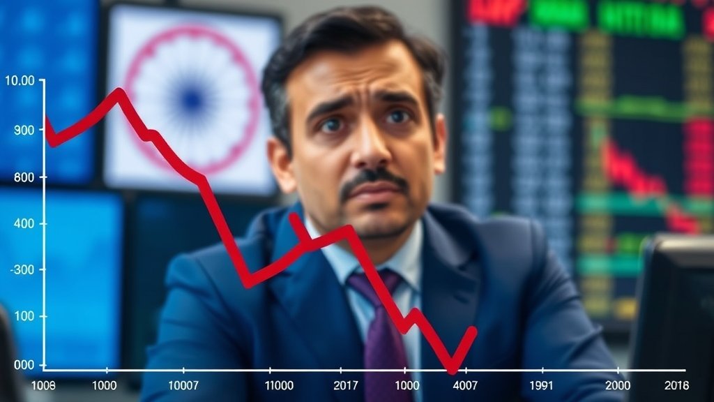 भारतीय शेयर बाजार में गिरावट का दौर जारी