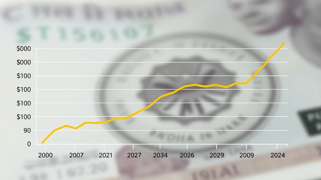 a graph showing the trend of retail inflation in India over the past year, with a subtle background image of the Indian currency or a related financial symbol