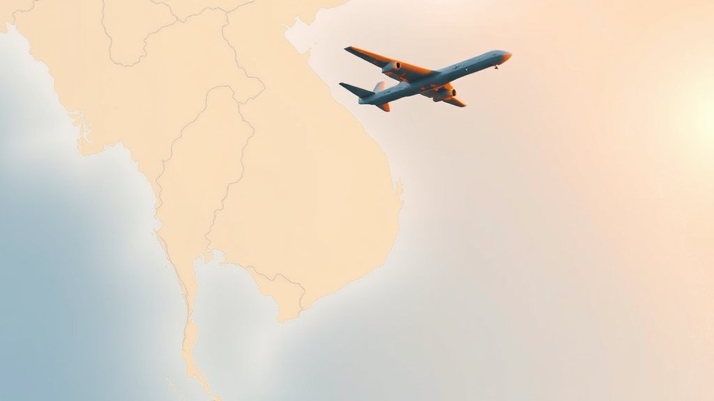 A map of the South China Sea with Taiwan and China marked, along with a picture of a military drone flying in the background.