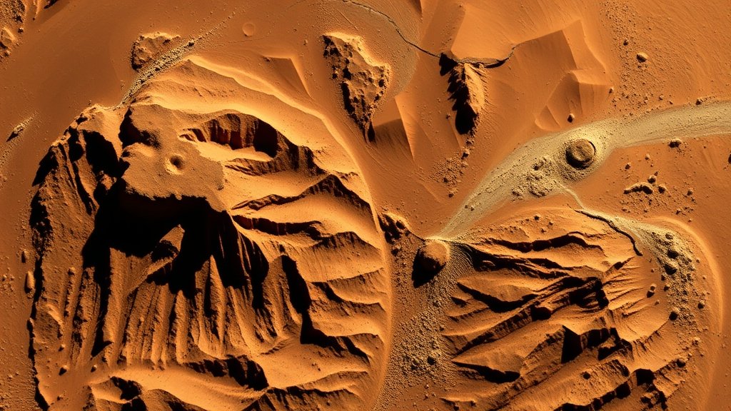 A detailed, high-resolution image of the Valles Marineris canyon system on Mars, showcasing its vast expanse and intricate geological features.