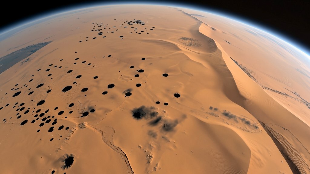 नासा ने सहारा में अजीब काले धब्बे का पता लगाया जो रेत के टीलों को एक तरफ से गायब कर देते हैं और दूसरी तरफ से बढ़ा देते हैं