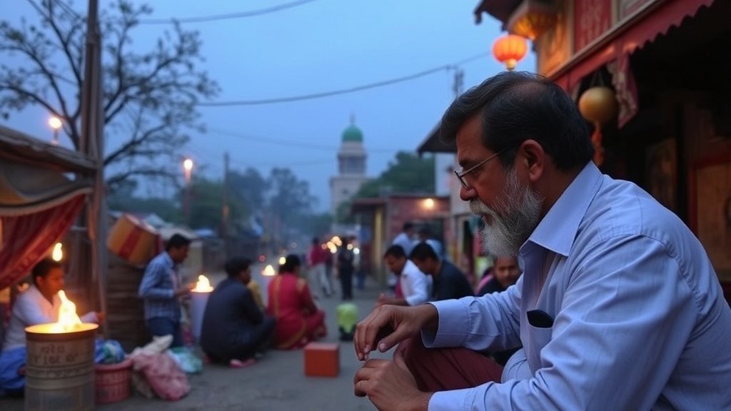 एक विशाल कम्प्यूटर स्क्रीन पर बादलों के सिमुलेशन की तस्वीर, जिसमें विभिन्न रंगों के बादल और उनके विक्षोभ को दिखाया गया हो