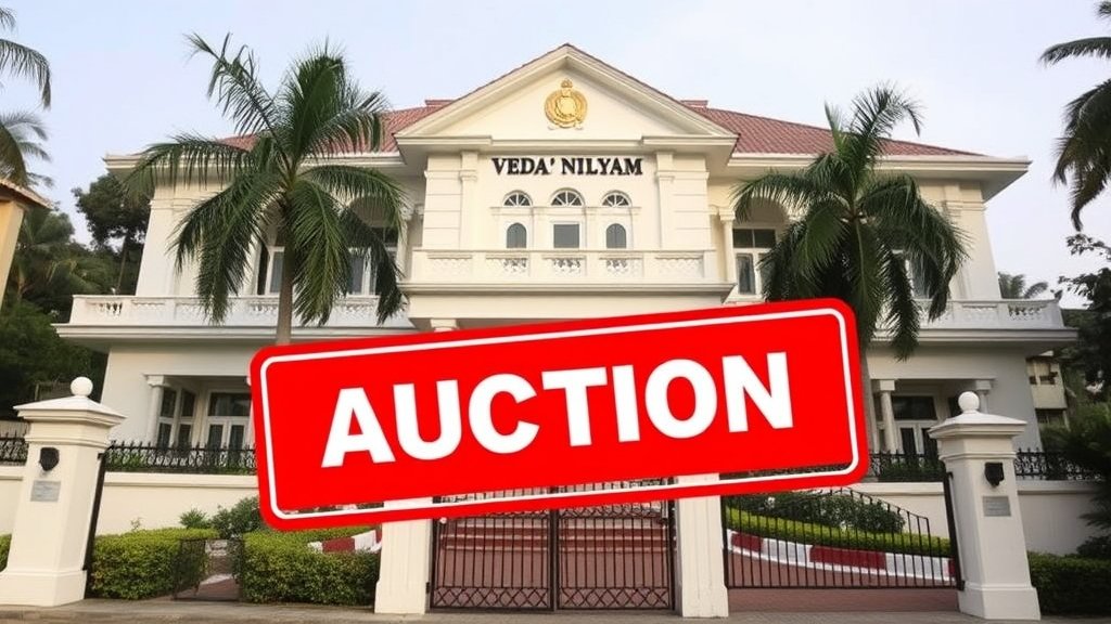 जयललिता का आवास वेद निलयम होगा नीलाम, अगर टैक्स बकाया नहीं चुकाया गया