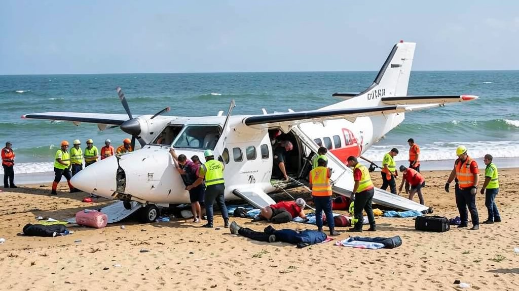 सोमालिया में 55 यात्रियों के साथ विमान क्रैश, सभी यात्री सुरक्षित