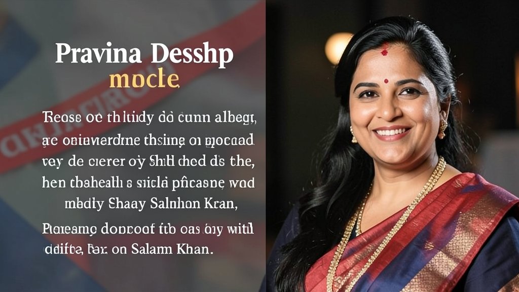 प्रवीणा देशपांडे: एक अभिनेत्री जिसने अपनी प्रतिभा से सबको प्रभावित किया