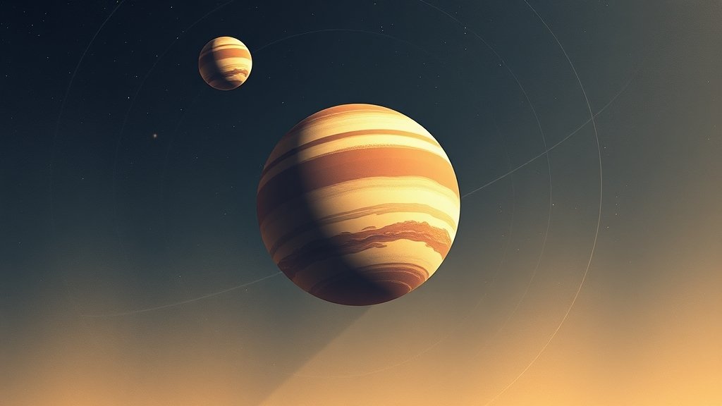 An illustration of the Pluto planet with a subtle background of the solar system, incorporating a sense of nostalgia and historical significance.