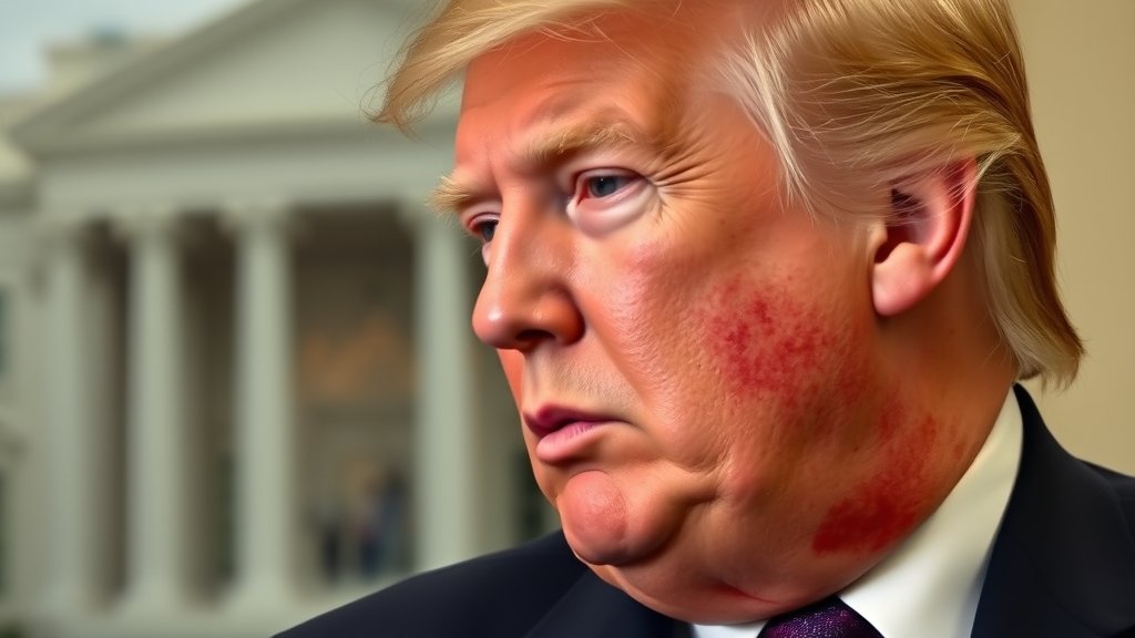 डॉनल्ड ट्रंप की त्वचा पर लाल दाने – उनके डॉक्टर ने बताया क्या हुआ