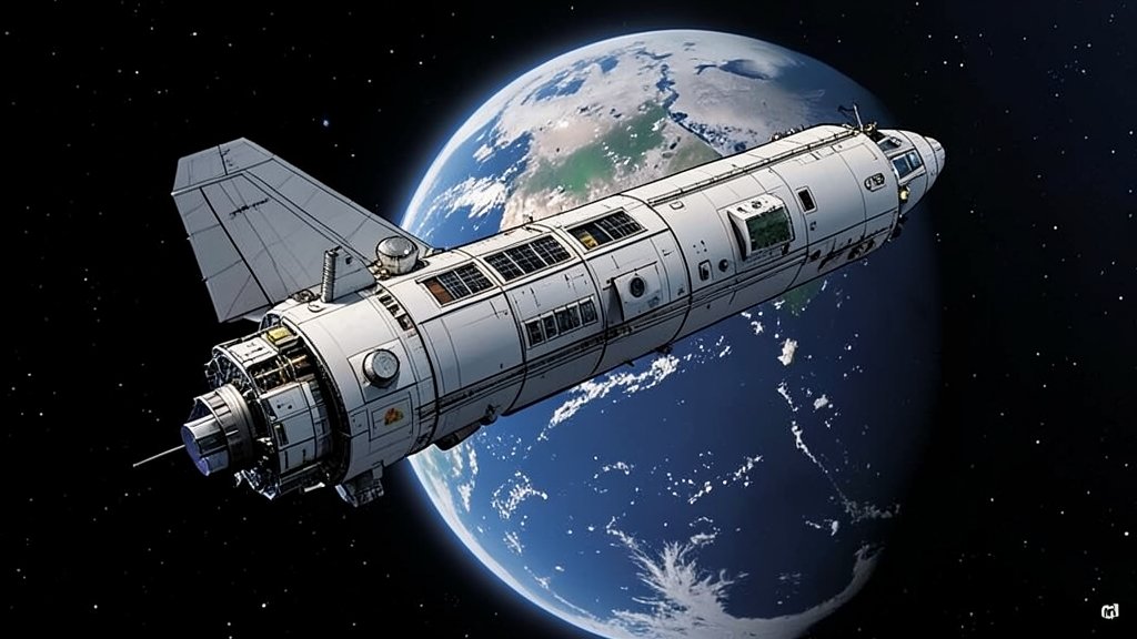 An illustration of the Artemis 2 spacecraft orbiting the Moon, with the Earth visible in the background, highlighting the historic mission's significance.