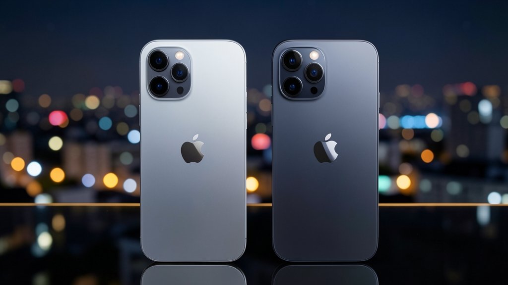 A high-quality image of the Apple iPhone 18 Pro and 18 Pro Max side by side, with a blurred background of a cityscape at night, highlighting the phones' sleek designs and advanced camera systems.